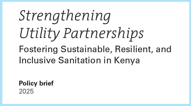 Kenya Policy Brief - Utility Partnerships
